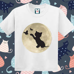 Tricou copii - Motan cu fluturi