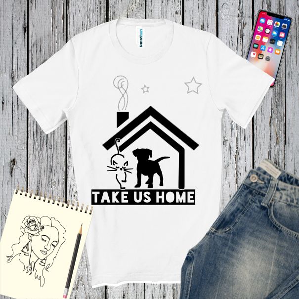 Tricou barbati TAKE US HOME
