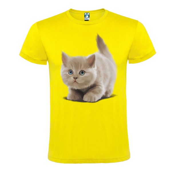 Tricou galben barbati MOTANAS LA PANDA