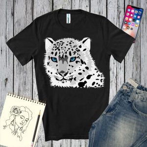 Tricou barbati - Leopard Alb