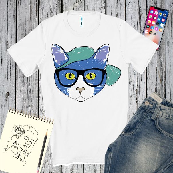 Tricou barbati - Pisică Modernă