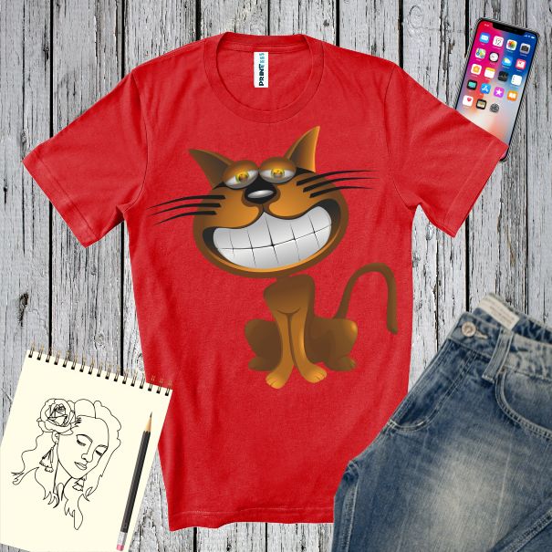 Tricou barbati - Smiling Cat