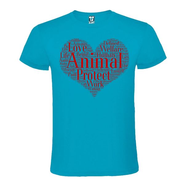 Tricou albastru atol barbati - Animal Protect