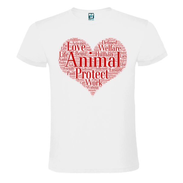 Tricou alb barbati - Animal Protect