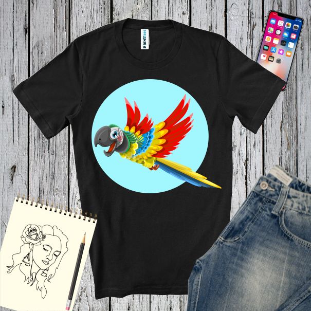 Tricou barbati - Flyng Parrot