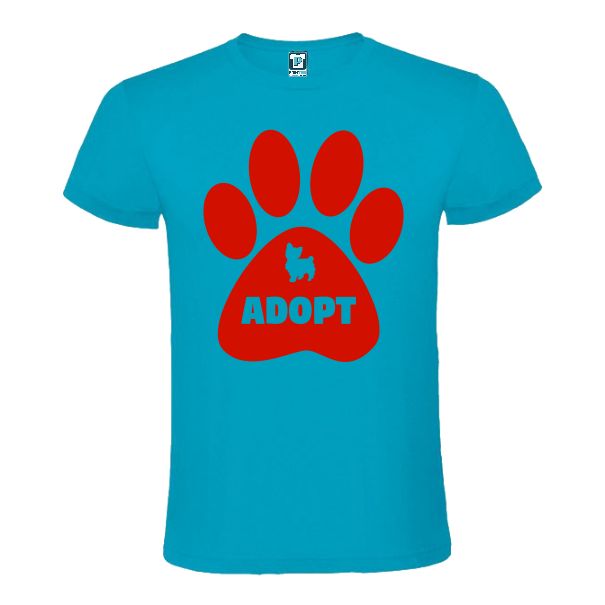 Tricou albastru atol bărbați Adopt a Pet