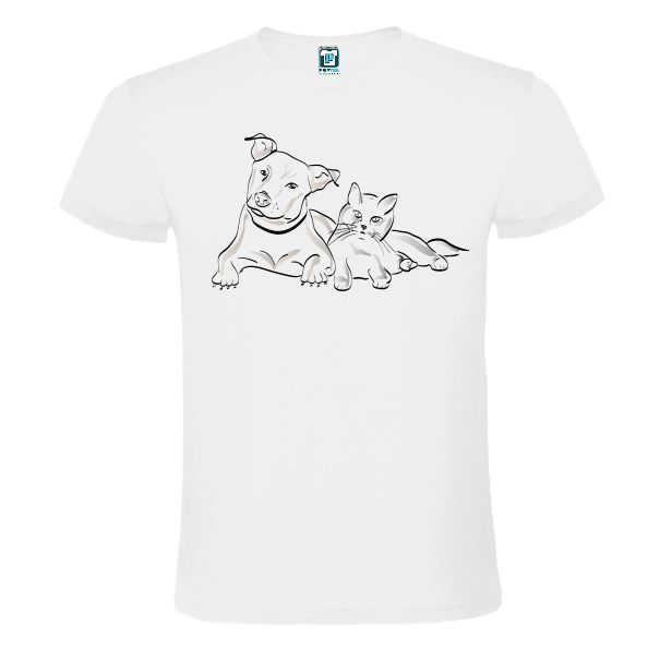 Tricou bărbați Desen în creion Prietenie