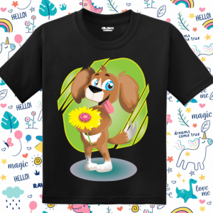 Tricou copii - Catel fericit