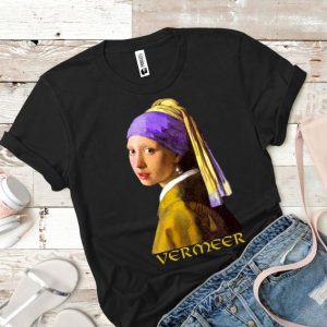 Tricou damă - FATA CU CERCEL DE PERLĂ