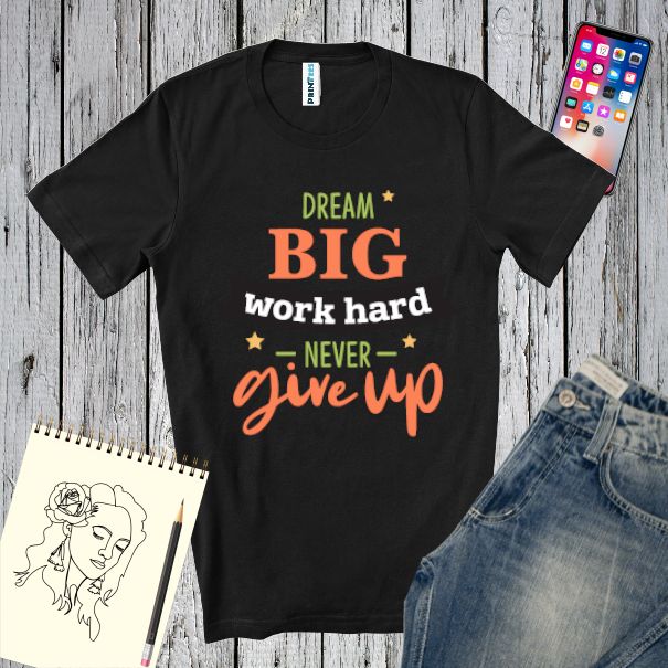 Tricou bărbați - Dream big never give up