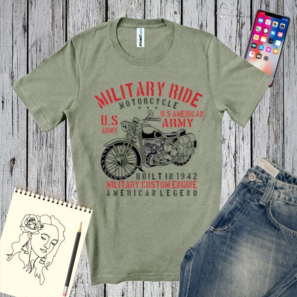Tricou bărbați - Military Ride