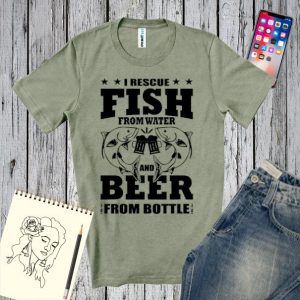 Tricou bărbați - Rescue Fish