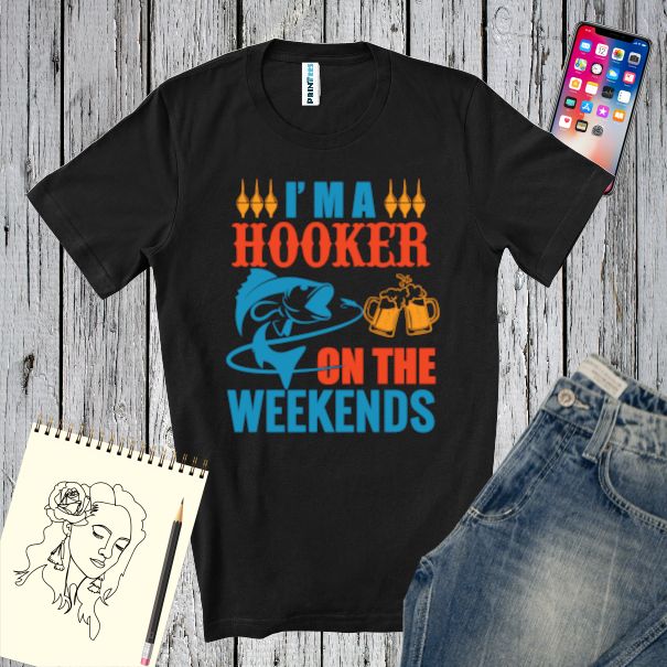 Tricou bărbați - Weekends hooker