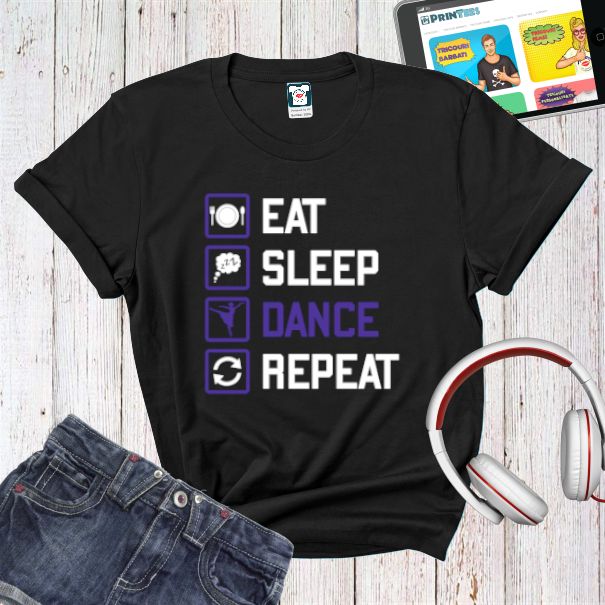Tricou damă - Eat, Sleep, DANCE, Repeat