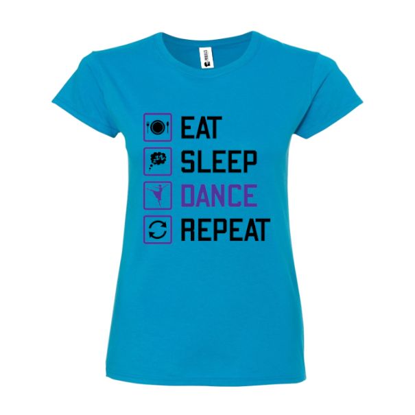 Tricou damă - Eat, Sleep, DANCE, Repeat