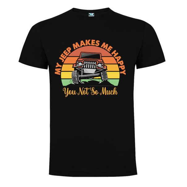 Tricou bărbați - My jeep makes me HAPPY