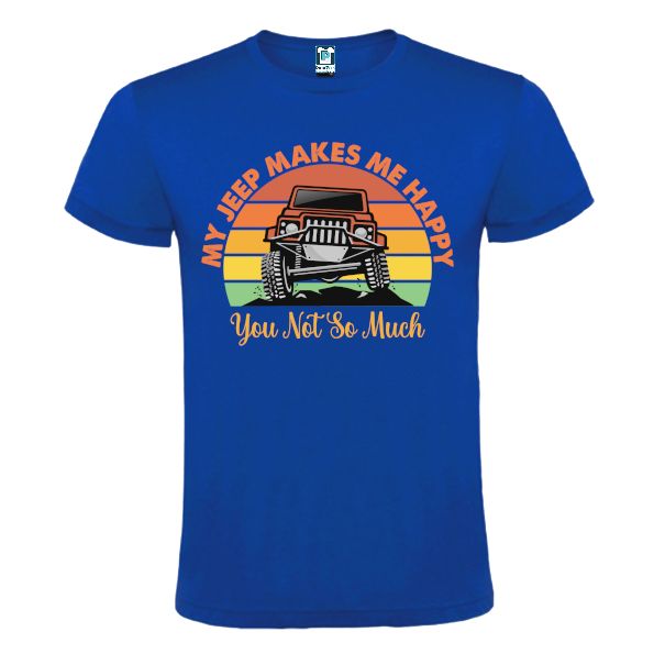 Tricou bărbați - My jeep makes me HAPPY