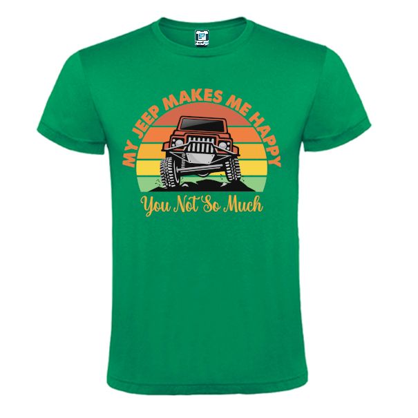 Tricou bărbați - My jeep makes me HAPPY