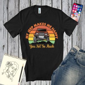 Tricou bărbați - My jeep makes me HAPPY