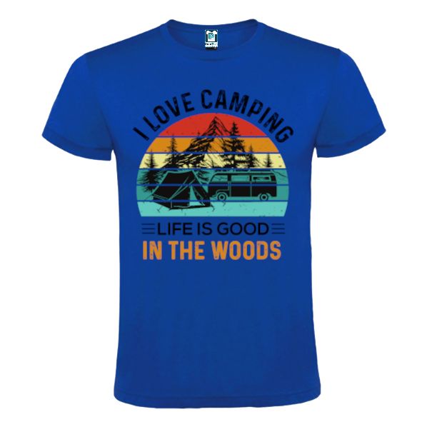 Tricou bărbați - I love camping in the woods