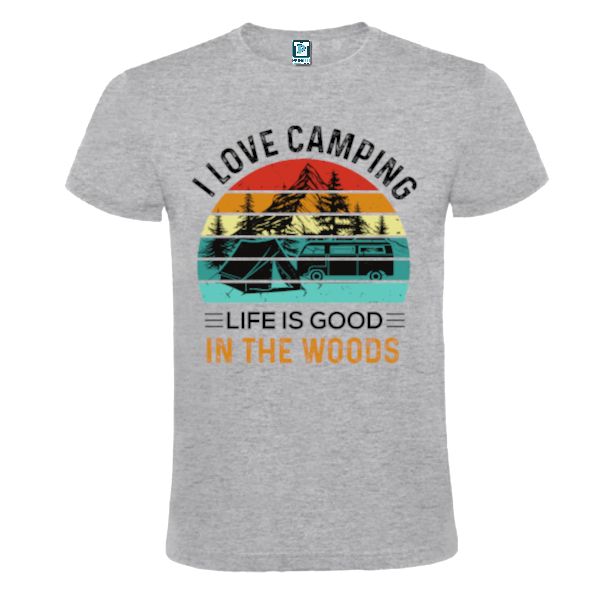 Tricou bărbați - I love camping in the woods