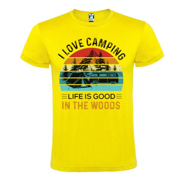 Tricou bărbați - I love camping in the woods