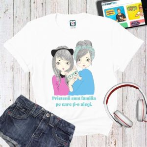 Tricou imprimat cu două fete