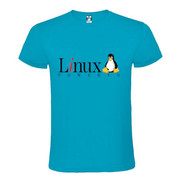 Tricou bărbați - Powerd by linux