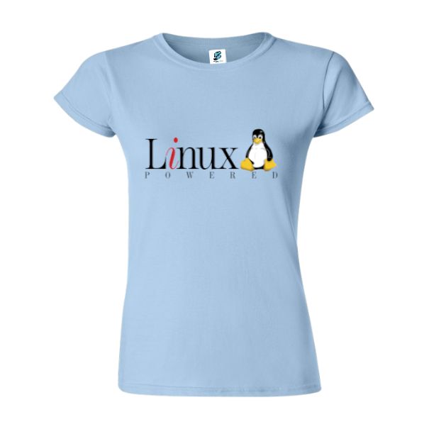 Tricou damă - Powerd by linux