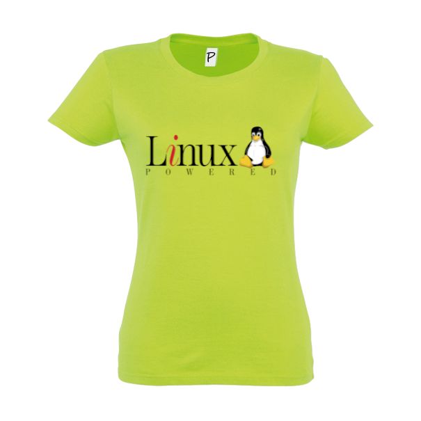 Tricou damă - Powerd by linux