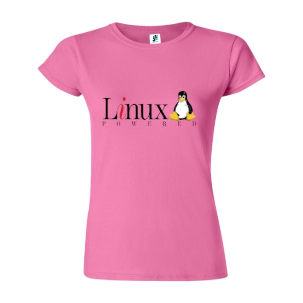 Tricou damă - Powerd by linux