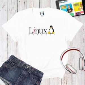 Tricou damă - Powerd by linux