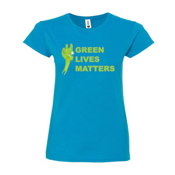 Tricou damă - Green lives hand