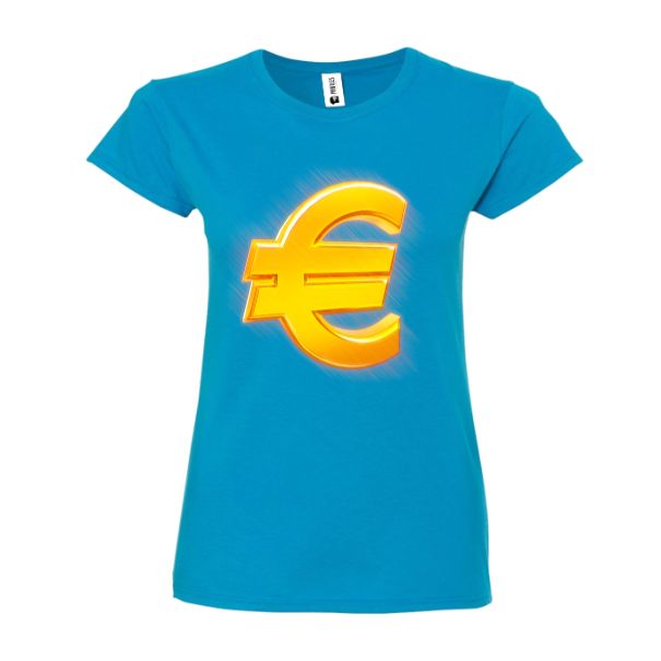Tricou damă - Gold euro symbol