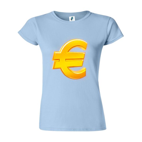 Tricou damă - Gold euro symbol