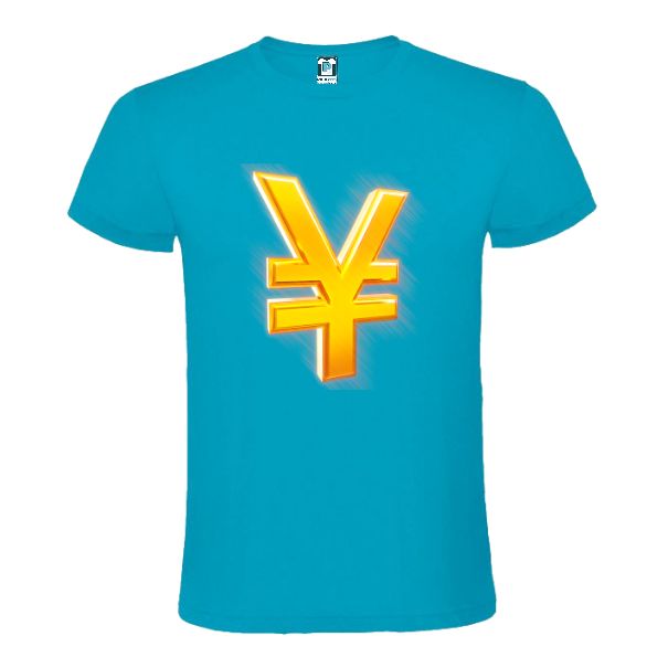 Tricou bărbați - Gold yen symbol