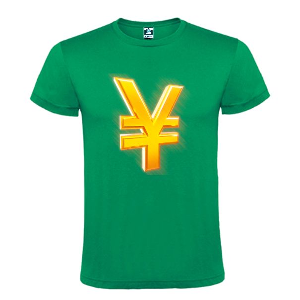 Tricou bărbați - Gold yen symbol