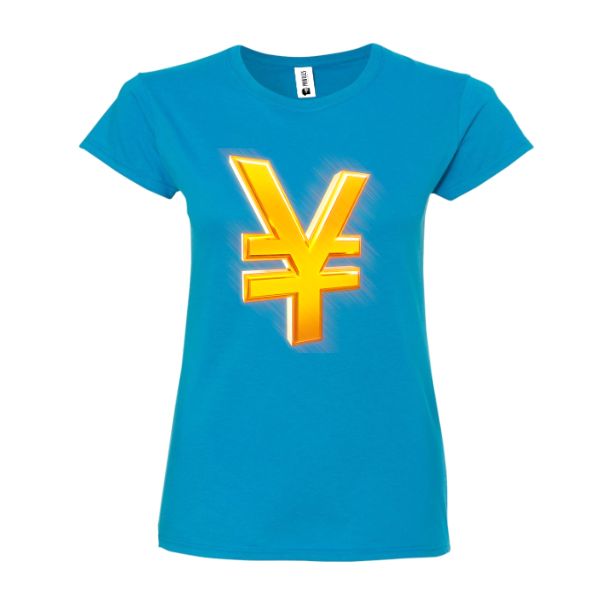 Tricou damă - Gold yen symbol Tricou damă - Gold yen symbol