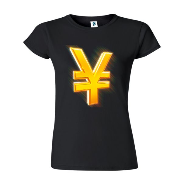Tricou damă - Gold yen symbol Tricou damă - Gold yen symbol