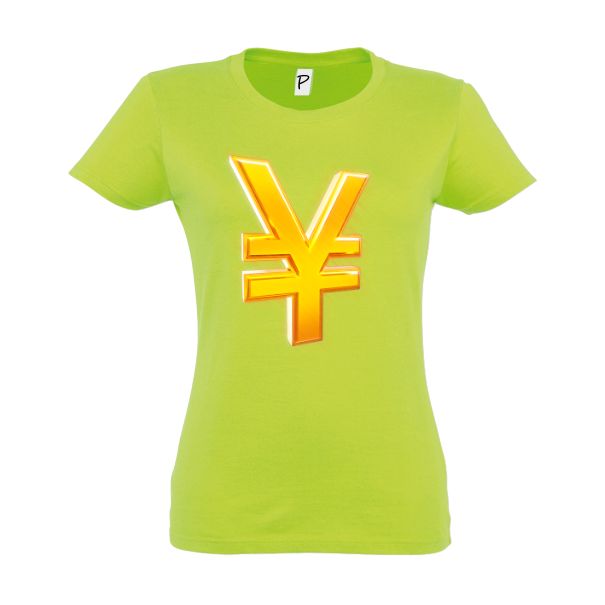 Tricou damă - Gold yen symbol Tricou damă - Gold yen symbol