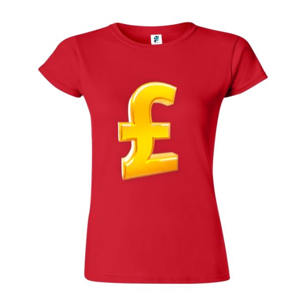 Tricou damă - Gold pound