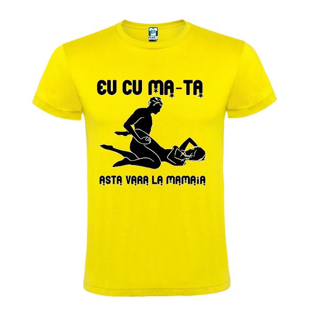 Tricou bărbați - Cu mă-ta la Mamaia
