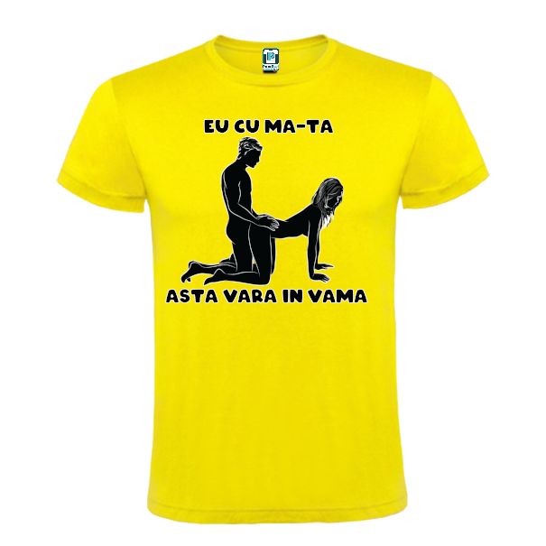 Tricou bărbați - Cu mă-ta în Vamă