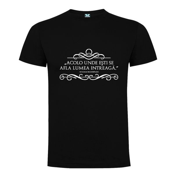 Tricou bărbați - W. Shakespeare- Lumea