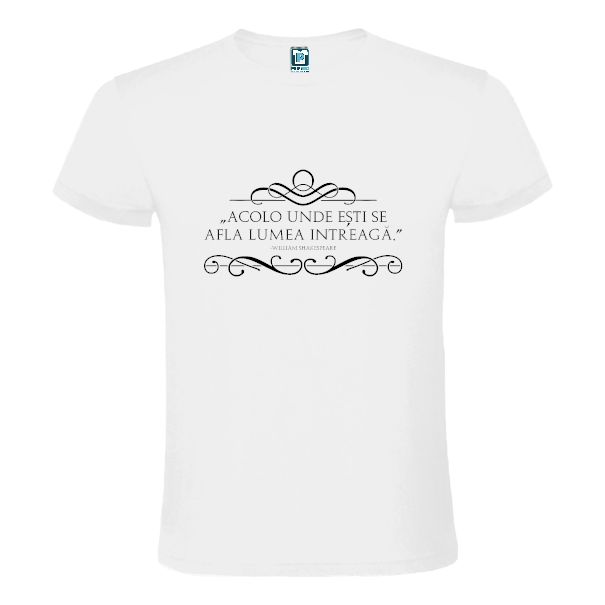 Tricou bărbați - W. Shakespeare- Lumea