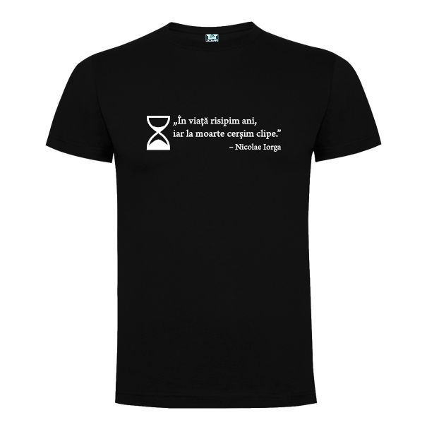 Tricou bărbați - Nicolae Iorga - Viața