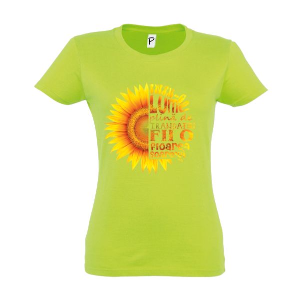 Tricou damă - Floarea soarelui