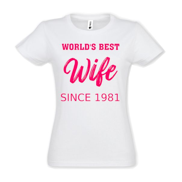 Tricou damă - Best Wife 1981