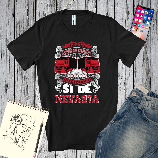 Tricou bărbați - Șofer de camion