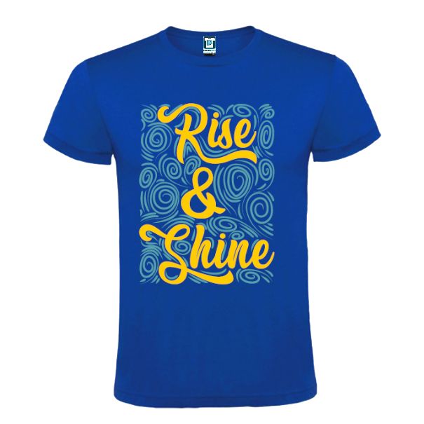 Tricou bărbați - Rise & Shine - Albastru Tricou bărbați - Rise & Shine - Albastru